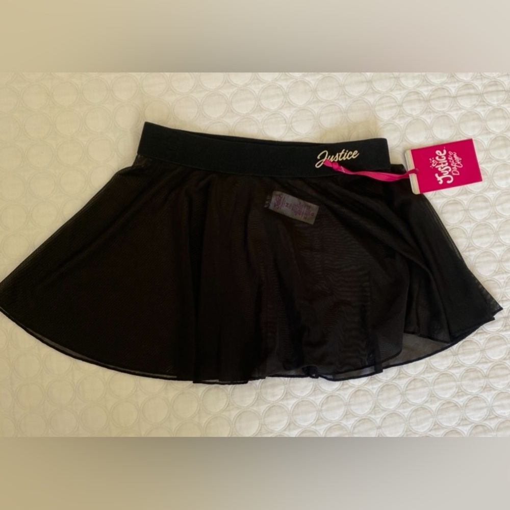New Justice Girls Lighweight Soft Black Ballet Dance Skirt, Sizes M(10) Girl